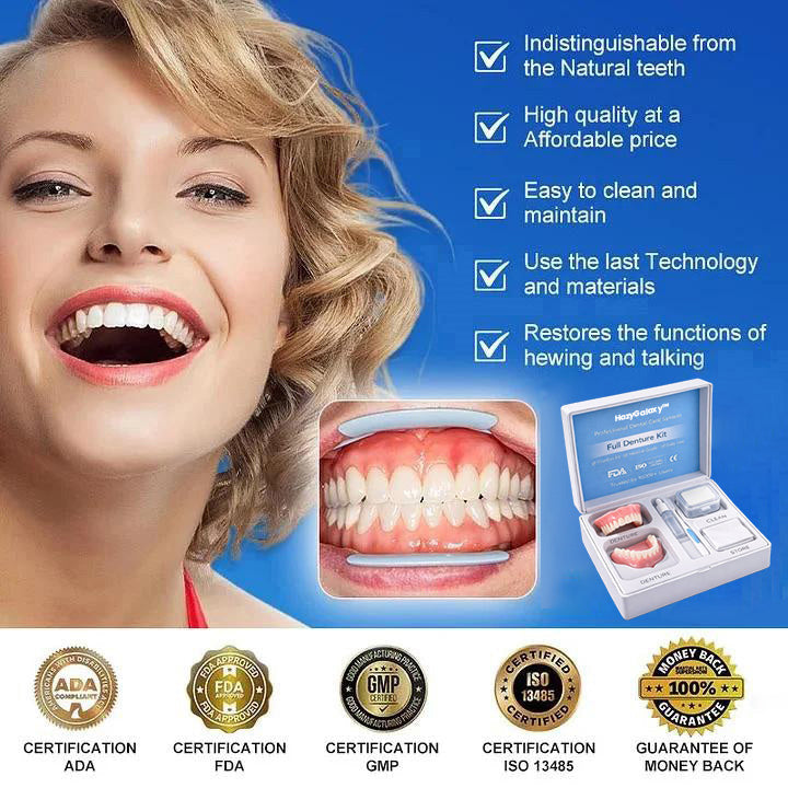 ⭐HazyGalaxy™ Custom-Fit Dentures ⏰ ENDS TODAY   70% OFF | Smile with Confidence