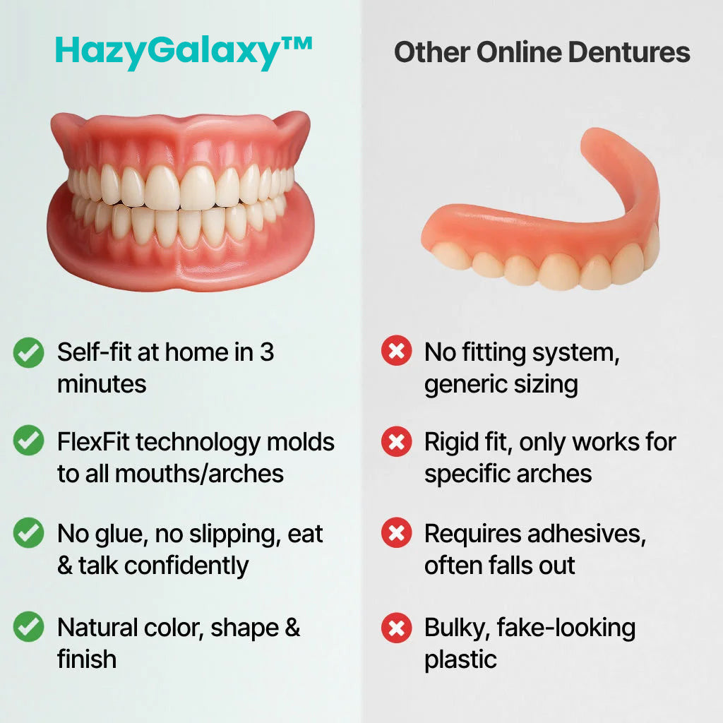 ⭐HazyGalaxy™ Custom-Fit Dentures ⏰ ENDS TODAY   70% OFF | Smile with Confidence